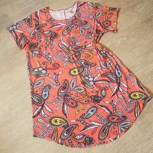 Spring Paisley Print Tunic Dress
